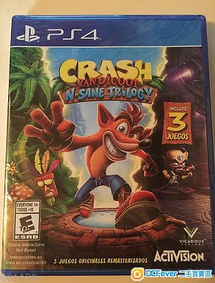 出售 全新PS4 古惑狼 Crash Bandicoot N Sane