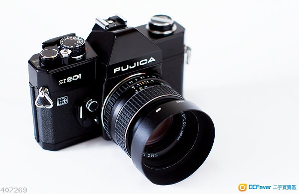 (m42) 收藏级 fujica st801 钢琴黑 全机械菲林相机 支援光圈/快门