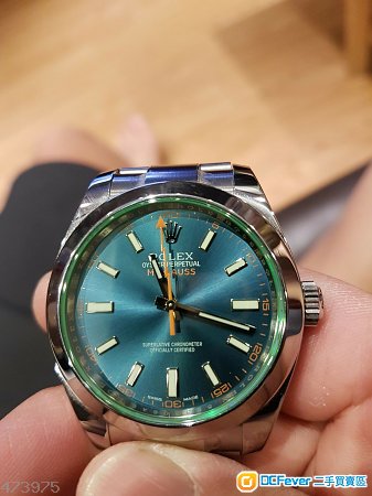 rolex 劳力士 蓝面 绿玻璃 116400gv 香港行货有单