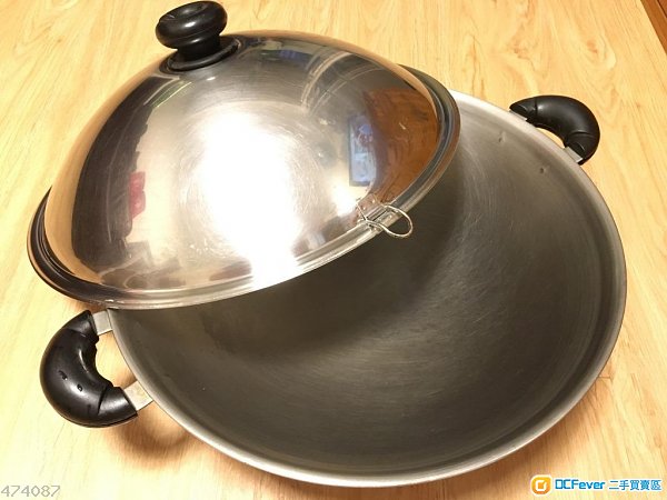 超新牛头牌 (buffalo) 不锈钢五层镬 (圆底,连盖)